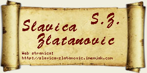 Slavica Zlatanović vizit kartica